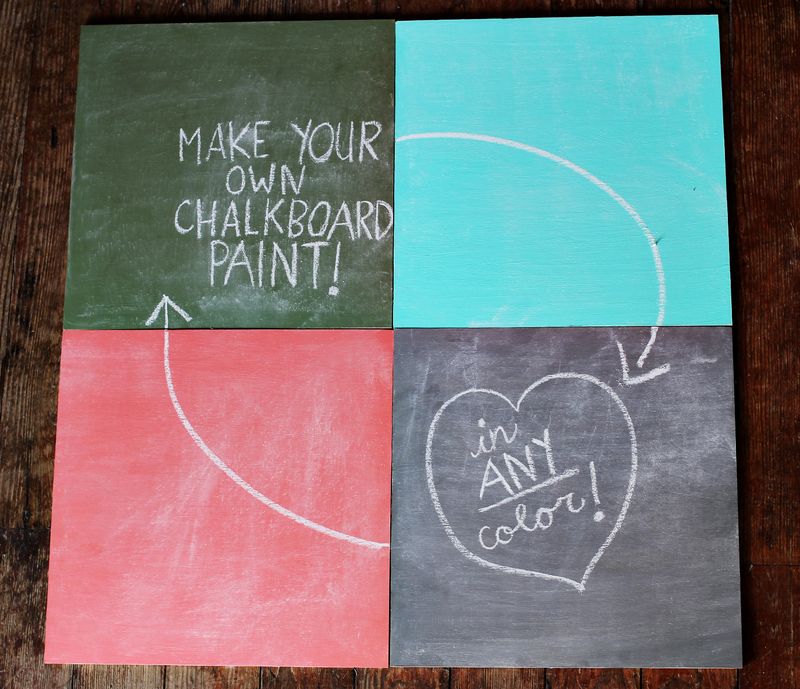 make your own chalkboard paint