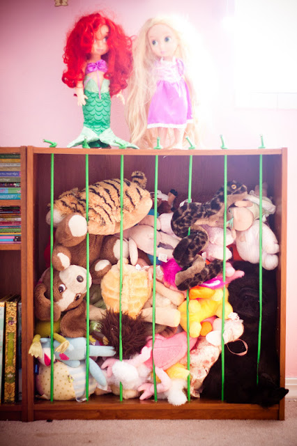 storage cage for your childs tessy bears and dolls diy tutorial