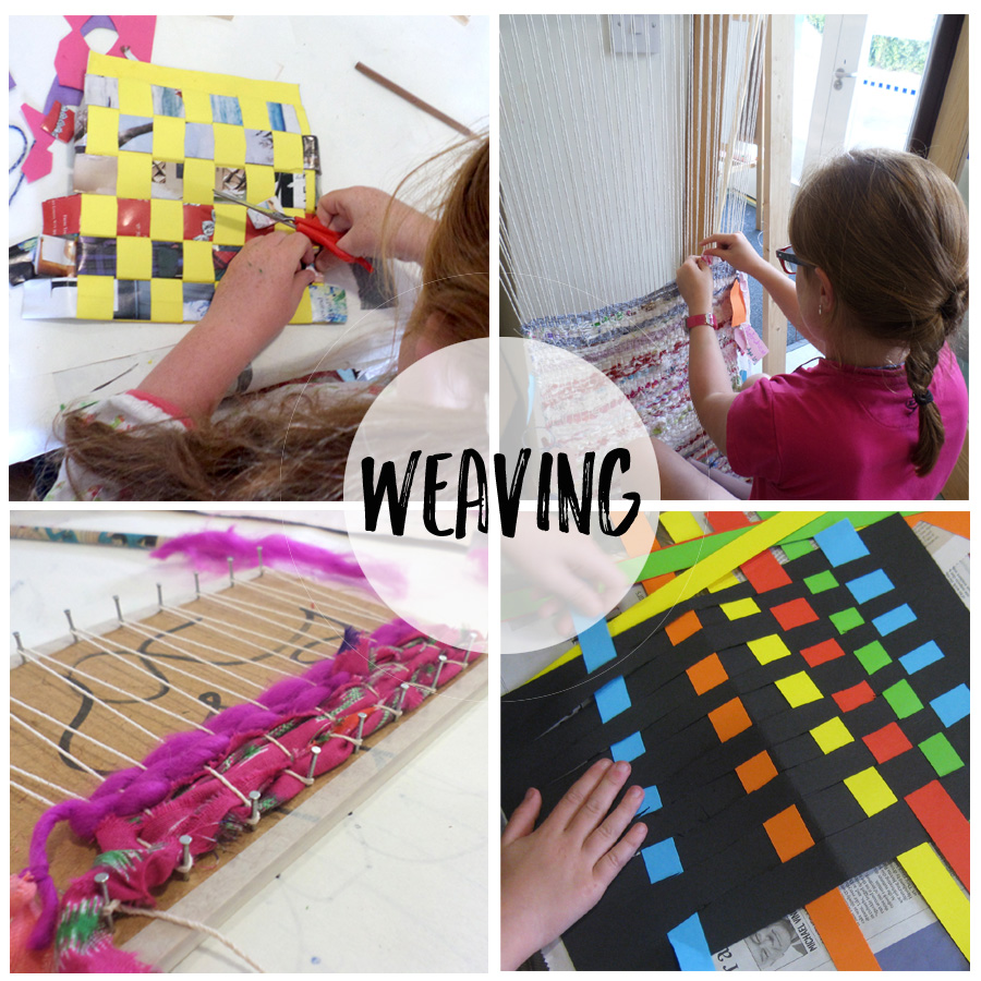weaving in art camp in Naas summer camps for children