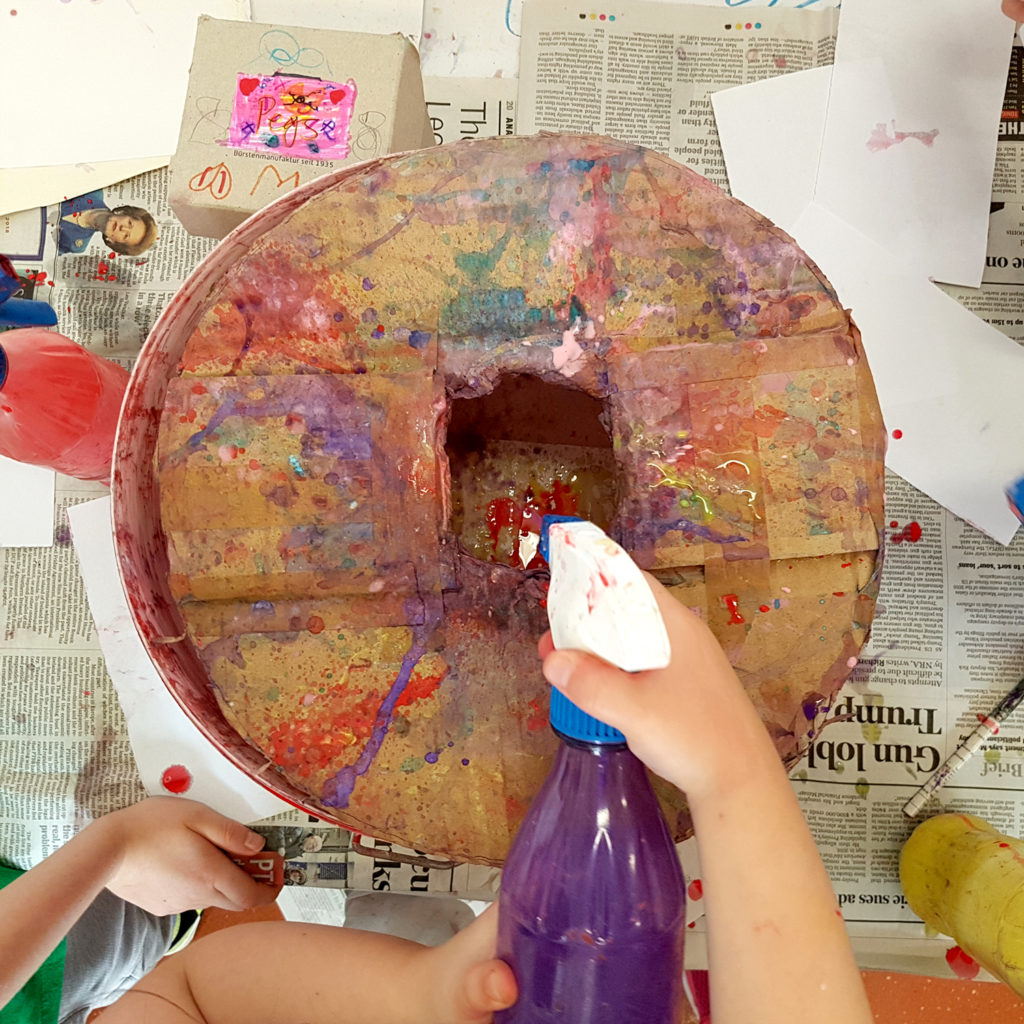 Putting a lid on our spray booth and using an old spray bottle