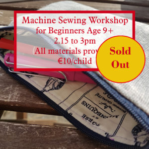 machine sewing workshop is now SOLD OUT