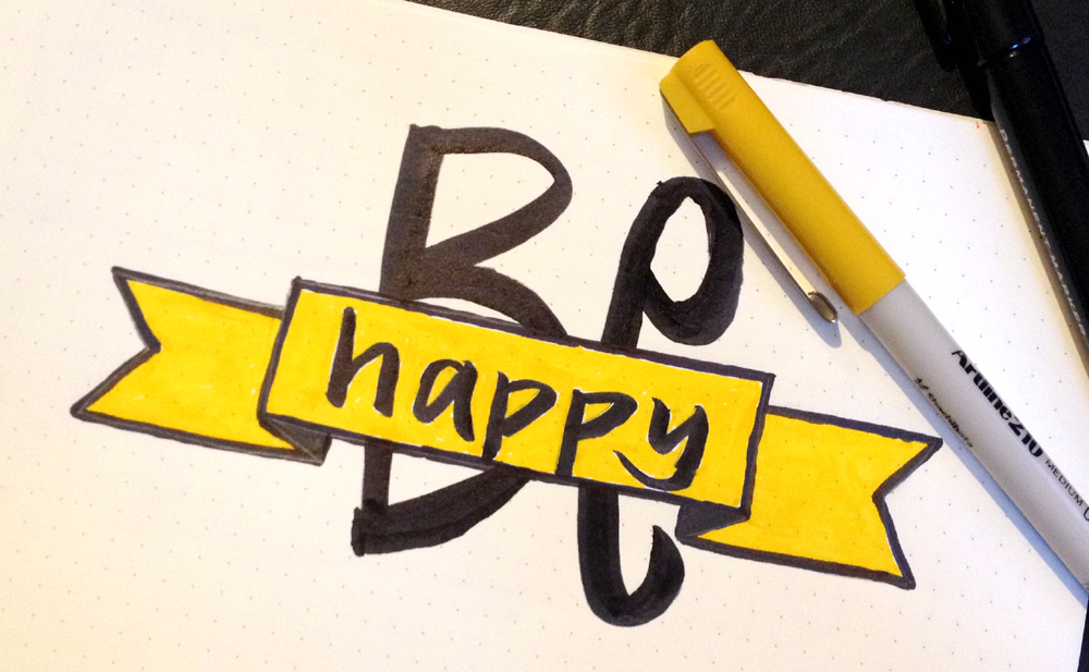 be happy learning lettering with the craft corner