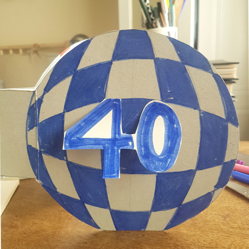 learn how to make your own football birthday card
