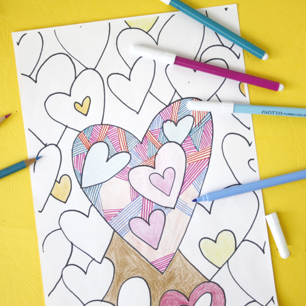 Big love is all around us colouring pages to print out 