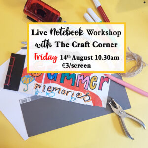 friday notebook making workshop with the craft corner live on zoom